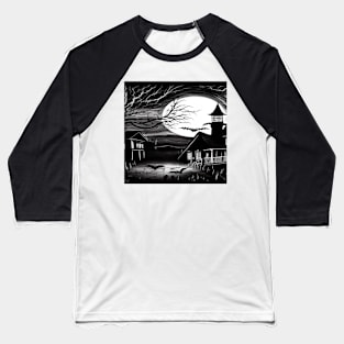 CREEPY HALLOWEEN NIGHT Baseball T-Shirt